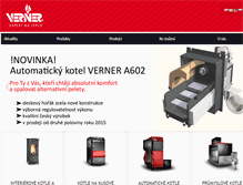 Tablet Screenshot of kotle-verner.cz